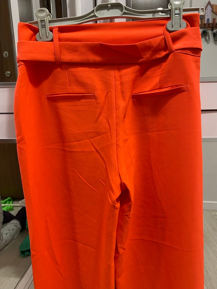 Kemerli  Kumaş Pantolon - Görsel 5