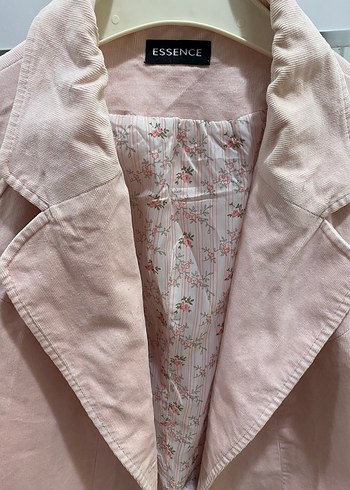 Pembe Keten Blazer Ceket - Görsel 3