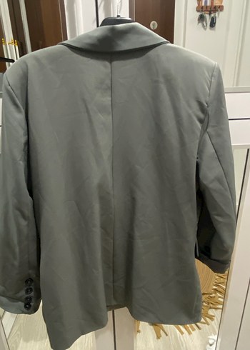 Gri Kadın Blazer Ceket ve Pantolon Takım - Görsel 3