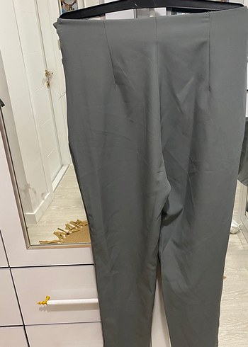 Gri Kadın Blazer Ceket ve Pantolon Takım - Görsel 4