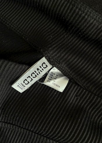 H&M Kadın Siyah Pliseli Spor Tayt