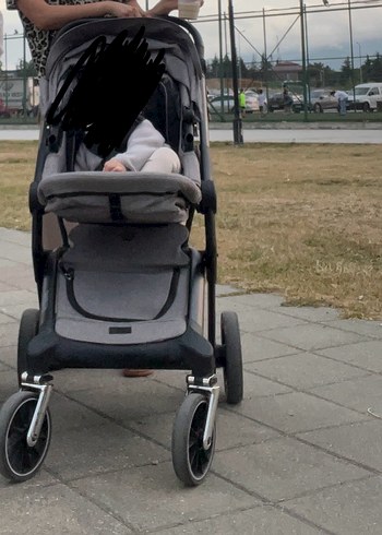 Gri Bebek Arabası - Elele baby markalı - Görsel 3