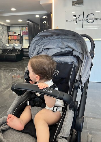 Gri Bebek Arabası - Elele baby markalı - Görsel 4