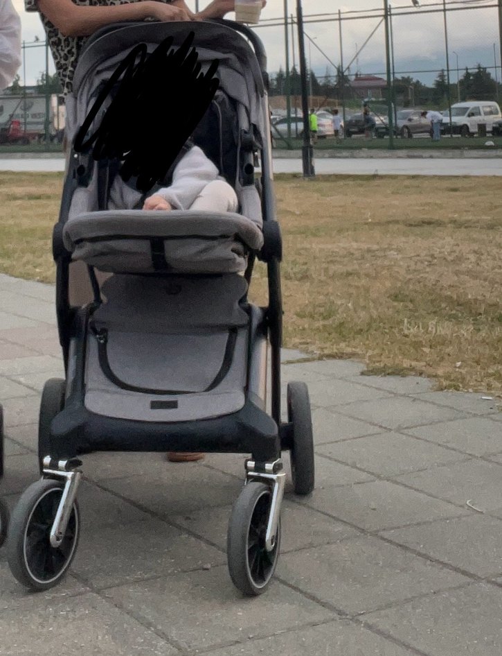 Gri Bebek Arabası - Elele baby markalı - Görsel 3