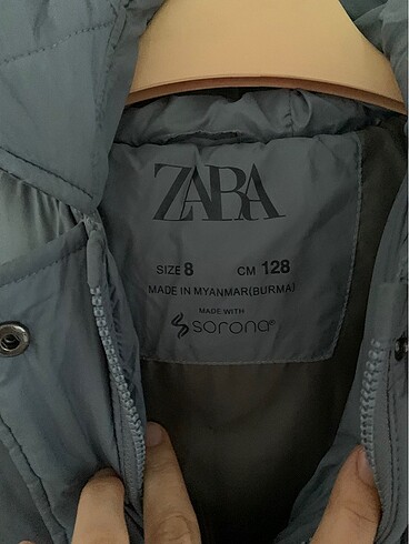 8 Yaş Beden lacivert Renk Zara Unisex Mont