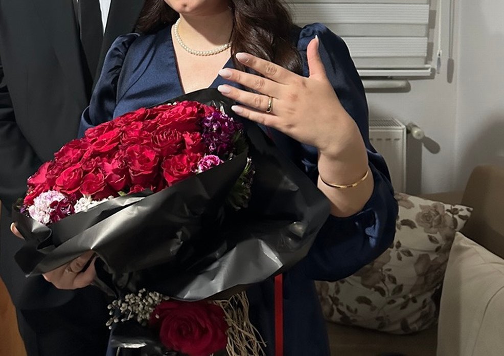 Lacivert saten midi elbise - Görsel 3