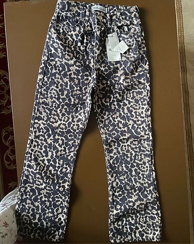 Zara leopar pantolon