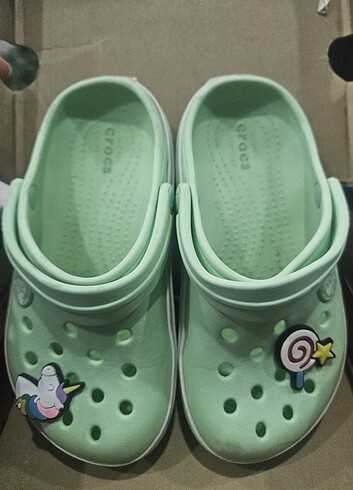 27 Beden turkuaz Renk Crocs terlik