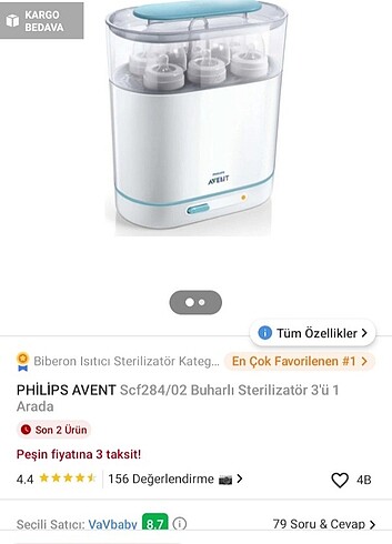 Philips sterilizasyon makinesi sıfır 