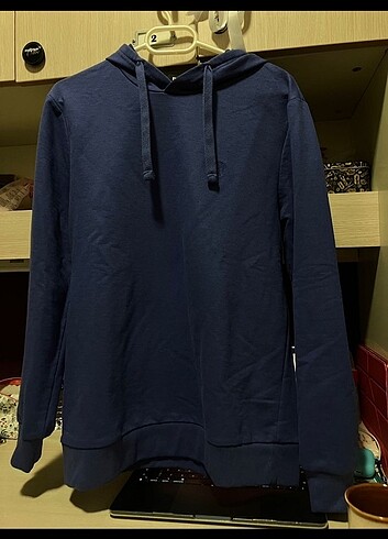s Beden Orjinal mavi sweatshirt