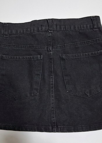 Addax Siyah Denim Mini Etek - Görsel 2