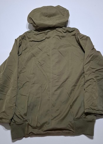 Pull&Bear İçi Peluş Haki Mont - Görsel 2