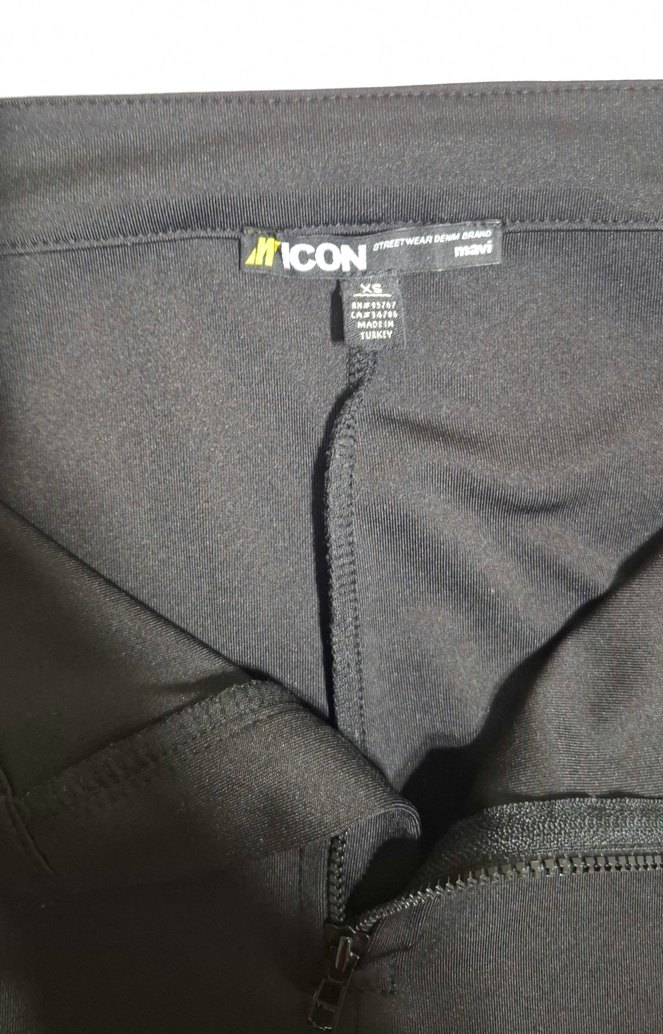 Mavi Biker Tayt - Görsel 3