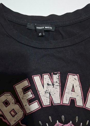 Tally Weijl Zincir Detaylı Siyah Rock Punk Kadın Atlet - Görsel 3