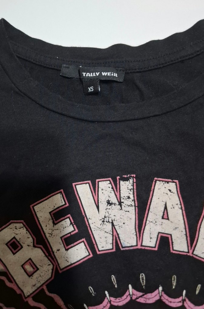 Tally Weijl Zincir Detaylı Siyah Rock Punk Kadın Atlet - Görsel 3