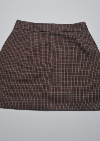 Pull and Bear Kareli Mini Etek - Görsel 2