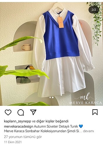m Beden Merve Karaca tunik