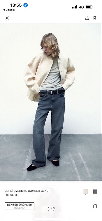 m Beden Zara bomber