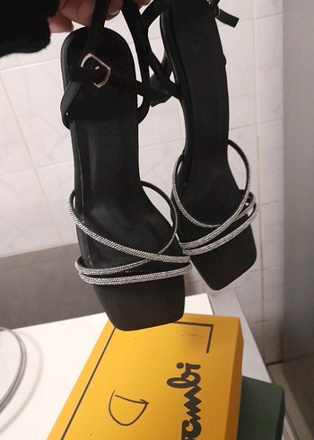 Siyah abiye kadeh Topuklu Kadın Ayakkabı - Görsel 5