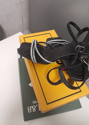 Siyah abiye kadeh Topuklu Kadın Ayakkabı - Görsel 6