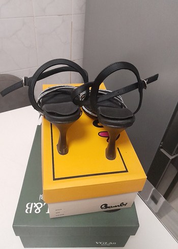 Siyah abiye kadeh Topuklu Kadın Ayakkabı - Görsel 3