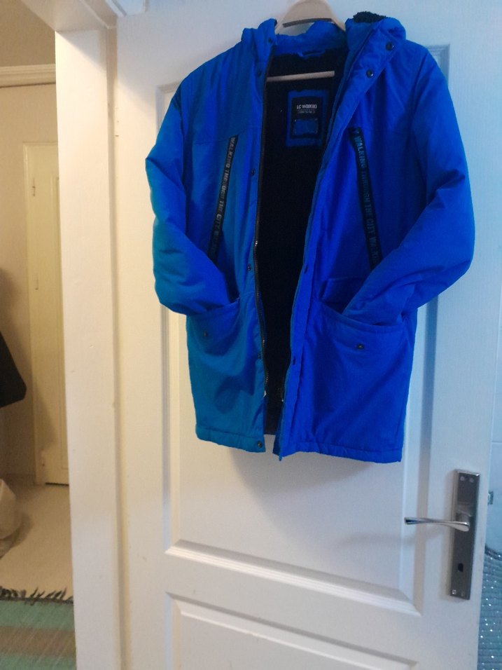 Erkek Çocuk Mavi Kapüşonlu mont lcwaikiki 12 /13 yaş - Görsel 5