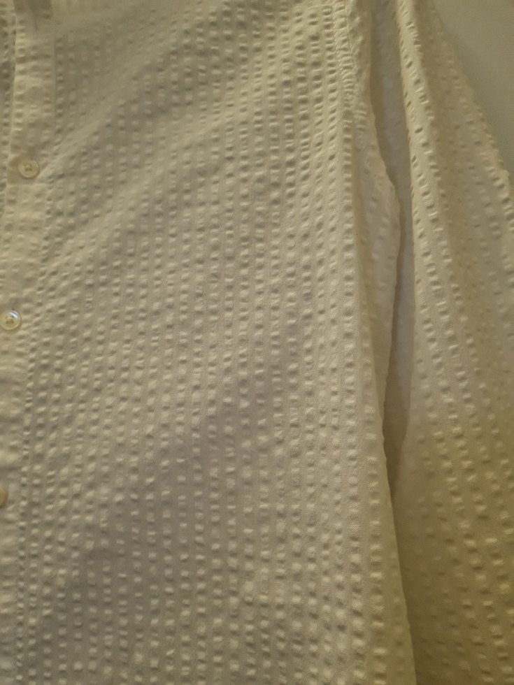 Kadın Beyaz Uzun Kollu Keten Gömlek - Görsel 3