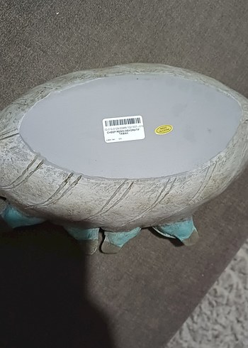 Turkuaz Kuşlu Gri Yaprak Biblo - Görsel 2