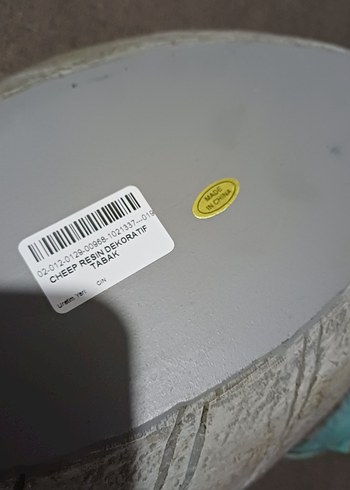 Turkuaz Kuşlu Gri Yaprak Biblo - Görsel 5