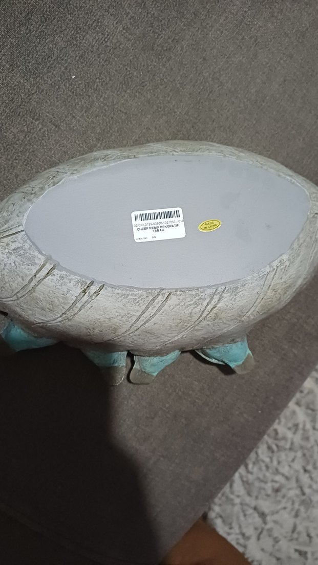 Turkuaz Kuşlu Gri Yaprak Biblo - Görsel 2