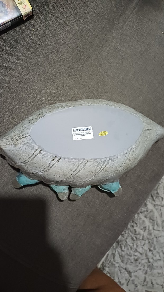 Turkuaz Kuşlu Gri Yaprak Biblo - Görsel 3