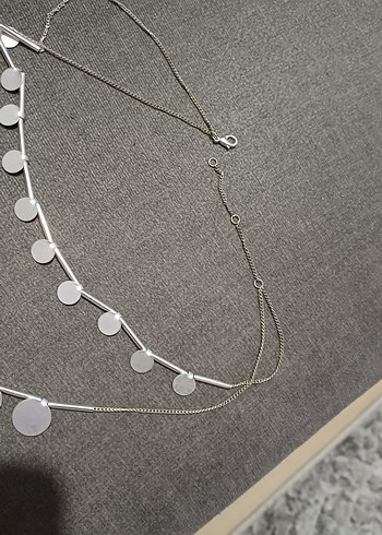 Yıldızlı Altın Renk Zincir Kolye - Görsel 13