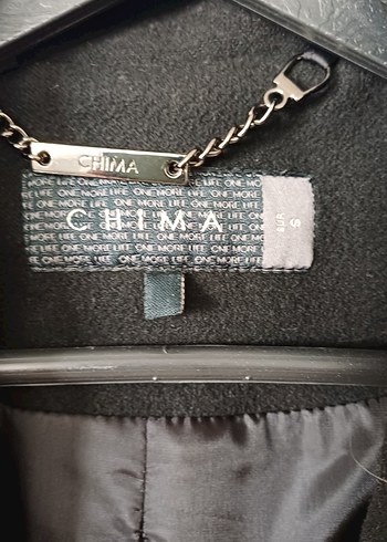 Düğmeli Siyah Kaban - Görsel 2