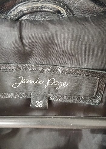 Düğmeli Siyah Deri Kadın Ceket - Görsel 4