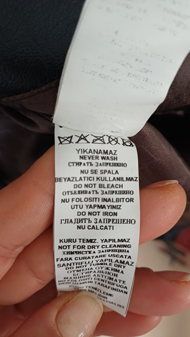 Klasik Siyah Deri Kadın Ceket - Görsel 4