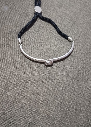 gümüş Minimalist Tokalı Bileklik - Görsel 2