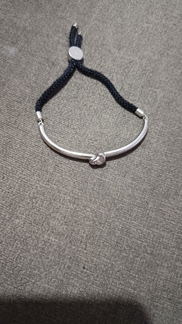 gümüş Minimalist Tokalı Bileklik - Görsel 2