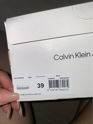 39 Beden siyah Renk Calvin Klein Espadril