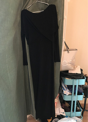 Zara Zara Siyah Uzun Elbise