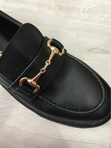 39 Beden siyah Renk Kadın loafer ayakkabı