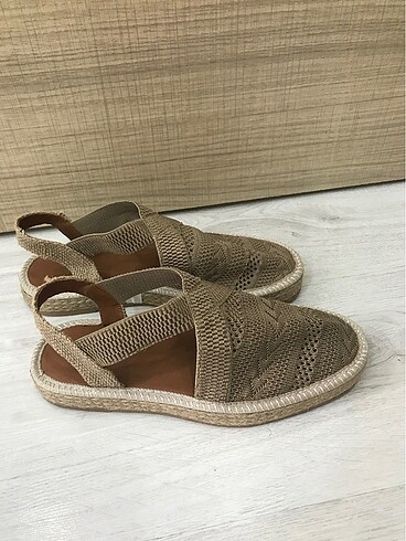 Hotiç Kadın hasır espadril ayakkabı