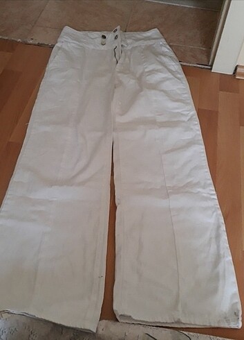 38 Beden beyaz Renk Bayan pantolon 