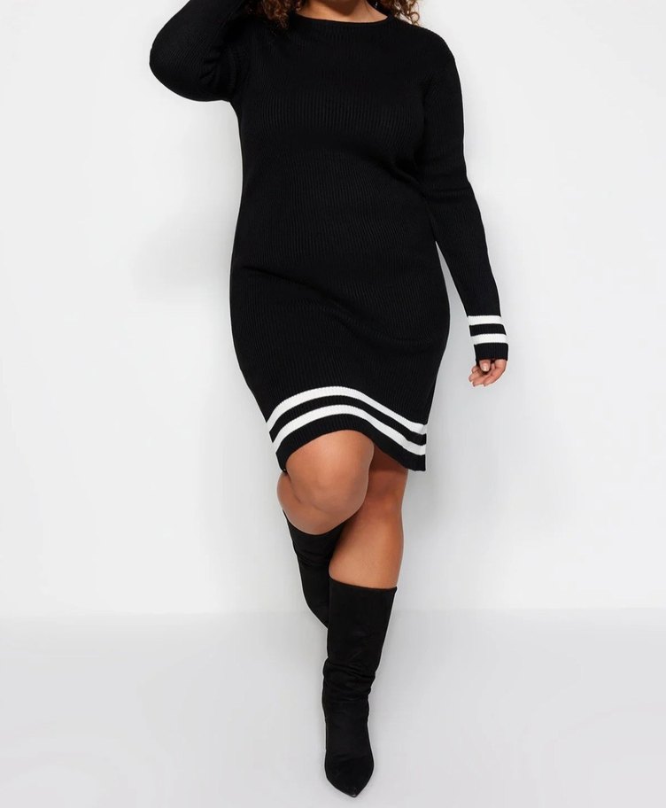 V Yaka Uzun Kollu Triko elbise HER BİRİ 1000 TL PAZARLIĞA AÇIK - Görsel 2