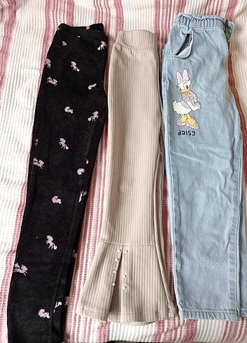 7 Yaş Beden çeşitli Renk Pantalon