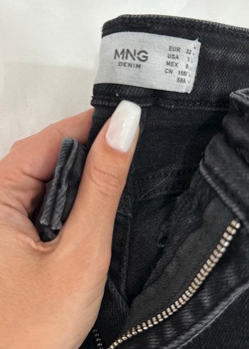 Mango ÜCRETSİZ! Kadın Siyah Midi Boy Kot Pantolon ve dockers bot