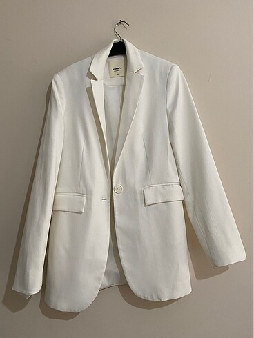 Beyaz blazer Ceket
