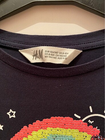 10 Yaş Beden H&M uzun kollu elbise