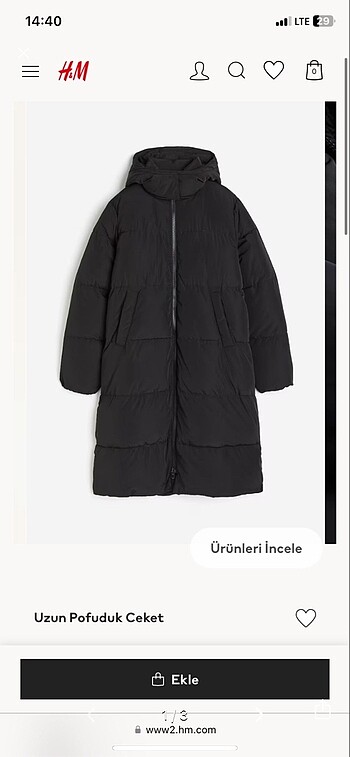 H&M pofuduk mont
