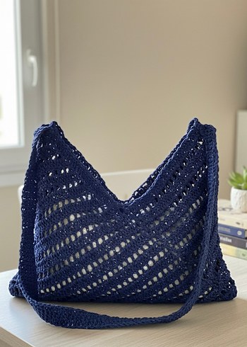 Örme plaj çantasu - Görsel 2