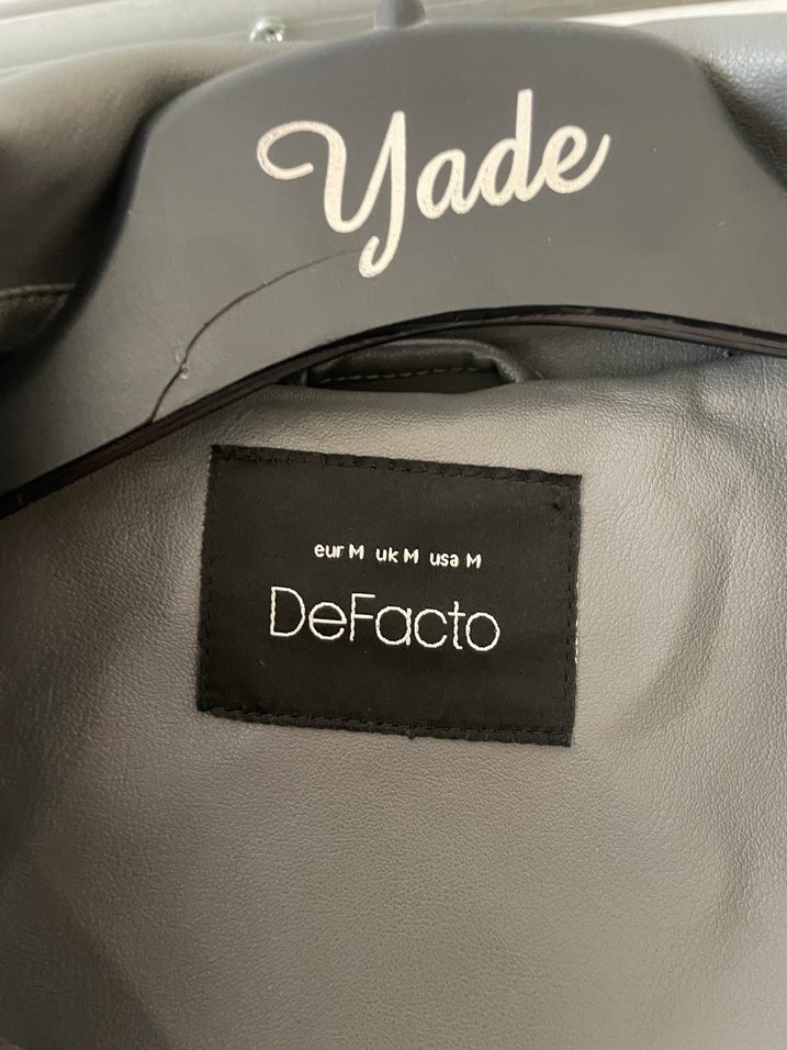 Gri Deri Uzun Trençkot - Görsel 4